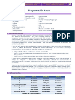 Programación Anual Cta Tercer Grado