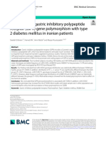 Association of Gastric Inhibitory Polypeptide Receptor (GIPR) Gene Polymorphism With Type 2 Diabetes Mellitus in Iranian Patients