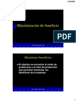 EP3067 Maximizacion de Beneficios