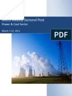 Metis Weekly Sectoral Post: Power & Coal Sector