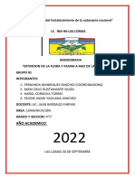 I.E. Ina-96-Las Lomas: Año Academico