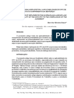 Execução Trabalhista Efetiva A Aplicabilidade Do CPC de 2015 Ao Cumprimento Da Sentença