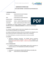 Campeonato Interno-2023: Bases Del Campeonato de Fulbito Interno - Copa Red de Salud Pichanaki-2023