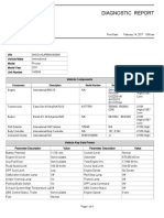 Diagnostic Report: Vehicle Components