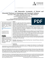 Body Mass Index and Interocular Asymmetry of Retinal and Choroidal Thickness in Emmetropic and Ametropic Subjects