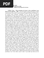 Théories Et Pratiques de La Lecture S6