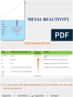 Metal Reactivity