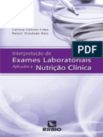 Resumo Interpretacao de Exames Laboratoriais Aplicados A Nutricao Clinica Larissa Calixto Lima