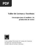 Taller de Lectura y Escritura - Libro 2022