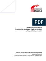 Configuration of Gateway and Proxy Devices OI 08 EN