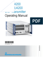 Operating Manual: R&S S4200 R&S SU4200 VHF Transmitter