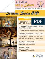 Semana Santa 2021: Amar y Servir