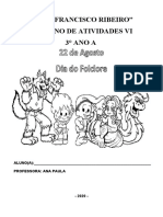 Emef "Francisco Ribeiro" Caderno de Atividades Vi 3° Ano A