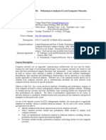 ECE 440/640 Section 001: Performance Analysis of Local Computer Networks Fall 2011 Syllabus General Information