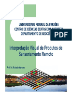 Interpretação Visual de Produtos de Sensoriamento Remoto