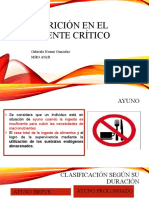 Nutrición en El Paciente Crítico: Gabriela Noemi Gonzalez Mir3 Anyr