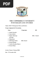 The Copperbelt University Postgraduate Studies