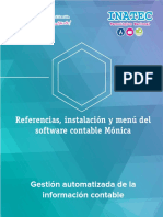 Referencias, Instalación y Menú Del Software Contable Mónica