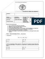 Prueba Octavo Numeros Enteros