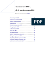 Baccalauréat S 2005 / L'intégrale de Mars À Novembre 2005: Pour Un Accès Direct Cliquez Sur Les Liens