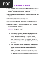 Trabajo Sobre El Mercosur