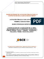 Bases Estándar de Licitación Pública para La Contratación de La Ejecución de Obras