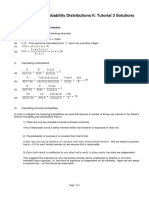  Probability and Distributions II Tutorial 3 2023 Solutions