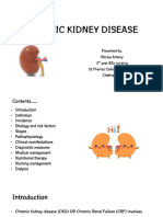 Chronic Kidney Disease: Presented By, Mariya Antony 3 Year BSC Nursing ST - Thomas College of Nursing Chethipuzha