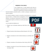 GOBIERNOS TOTALITARIOS - Reporte