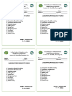 Laboratory Request Form