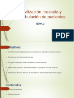 Movilización, Traslado y Deambulación de Pacientes: Tema 3