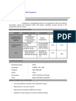 N Chandrasekhar - Mainframe - Resume