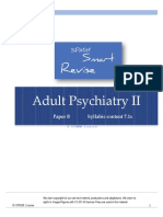 Adult Psychiatry II: Paper B Syllabic Content 7.1x