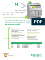 Relé de Protección Diferencial Con Reconexión Automática en Carril DIN