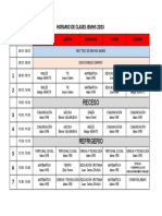 Horario 2° 2023