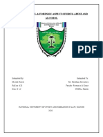 Toxicological & Forensic Aspect of Drug Abuse and Alcohol