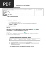 Evaluación de CCNN 3ro Iq 2021 - 2022