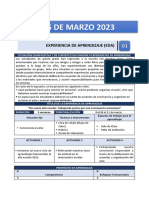 Mes de Marzo 2023: Experiencia de Aprendizaje (Eda)