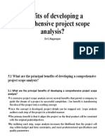 Benefits of Developing A Comprehensive Project Scope Analysis?