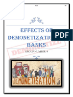 Effects of Demonetization On Banks