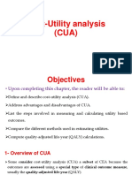 Cost-Utility Analysis (CUA)