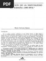 La Evolución de La Nupcialidad EN ESPAÑA (18874975) : Benito Cachinero Sánchez