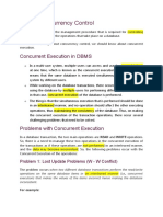 3DBMS Concurrency Control