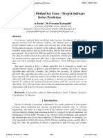 Fuzzy C Means Method For Cross - Project Software Defect Prediction