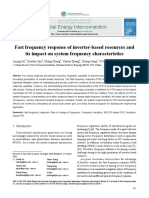 Fast Frequency Response of Inverter-Based Resource