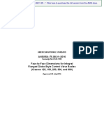 ANSI/ISA-75.08.01-2016 Face-to-Face Dimensions For Integral Flanged Globe-Style Control Valve Bodies (Classes 125, 150, 250, 300, and 600)