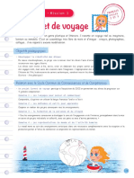 Le Carnet de Voyage: Fiche Enseignant - Mission 3