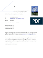 Chowdhury and Quaddus (2020) Supply Chain Sustainabality Practices and Governance For Mitigating Sustainability Risk