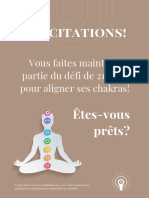 Félicitations!: Vous Faites Maintenant Partie Du Défi de 21 Jours Pour Aligner Ses Chakras!