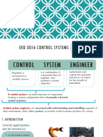 Eed 3016 Control Systems: Assoc - Dr. Güleser K Demir Assist. Dr. Hatice Do Ğan